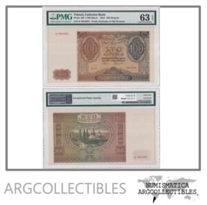 Polonia Billete 100 Zlotych 1941 P-103 UNC (Certificado)