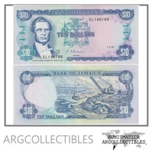 Jamaica Billete 10 Dolares 1992 P-71e UNC