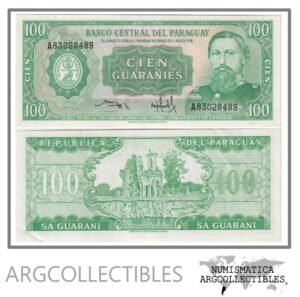 Paraguay Billete 100 Guaranies 1982 P-205(3) AU (Rodriguez Sandoval)
