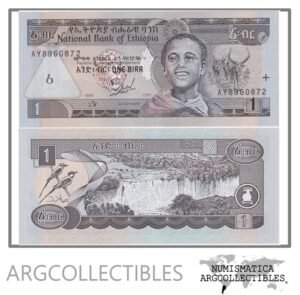 Etiopia Billete 1 Birr 1997 P-46a UNC