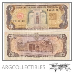 Republica Dominicana Billete 20 Pesos Oro 1990 P-133 VF