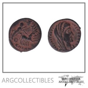 Bajo Imperio Romano Moneda AE Centenional 338-340 Divo Constancio I, MRBI-8523.h