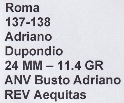 Roma Moneda Dupondio 137-138 DC Adriano - Imagen 2