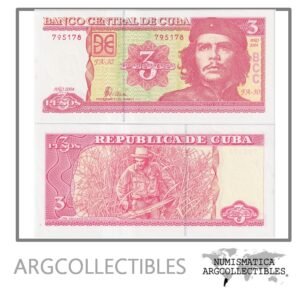 Cuba Billete 3 Pesos 2004 P-127a UNC