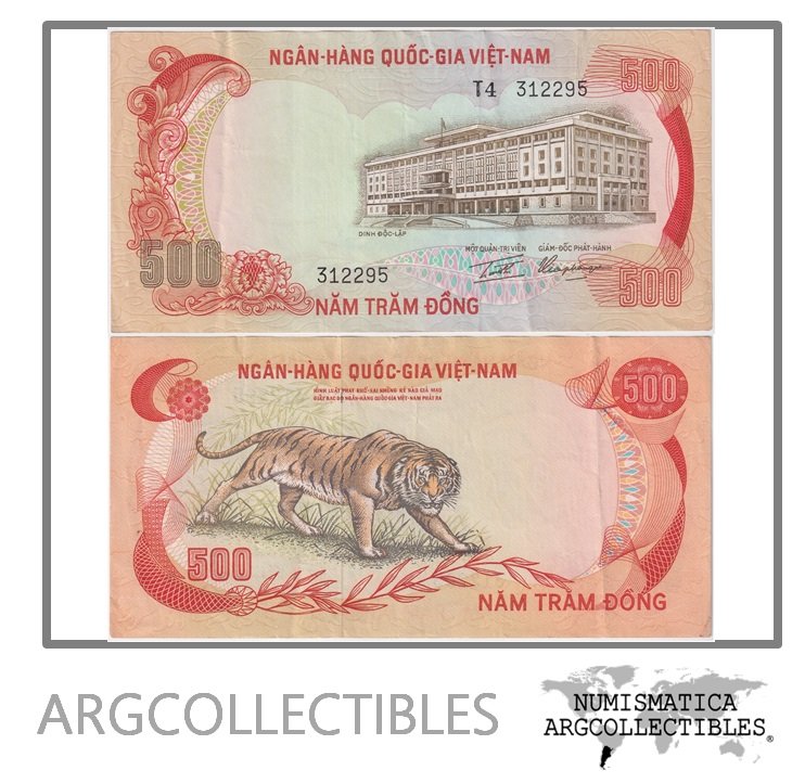 Vietnam Billete 500 Dong 1972 P-33 XF