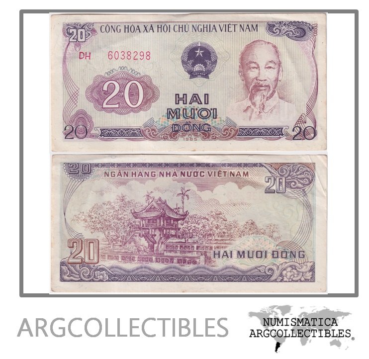 Vietnam Billete 20 Dong 1985 P-94 XF