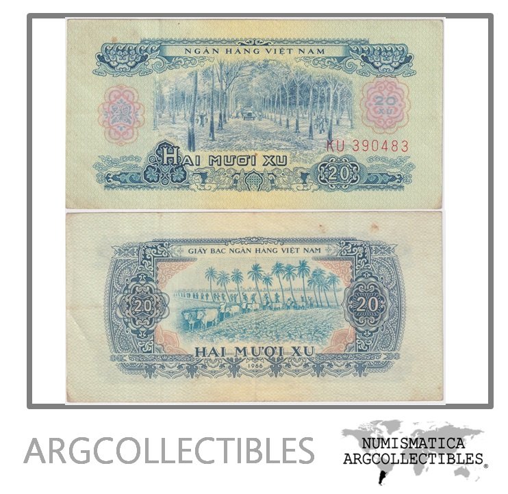 Vietnam del Sur Billete 20 Xu 1966 P-38 XF