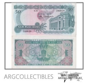 Vietnam del Sur Billete 50 Dong 1969 P-25 AU