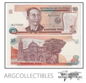Filipinas Billete 10 Piso 1985 P-169b UNC