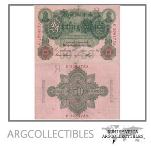 Alemania Billete 50 Marcos 1908 P-32 VF