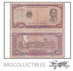 Vietnam Billete 30 Dong 1981 P-87 F