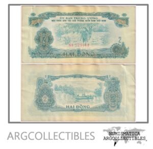 Vietnam del Sur Billete 2 Dong 1963 P-r5 XF