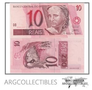 Brasil Billete 10 Reales 1994 P-245d/C-284 XF+