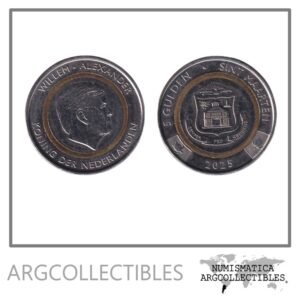San Martin Moneda 5 Gulden 2025 Trimetalica UNC