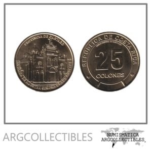 Costa Rica Moneda 25 Colones 2023 Laton Provincia de Cartago UNC