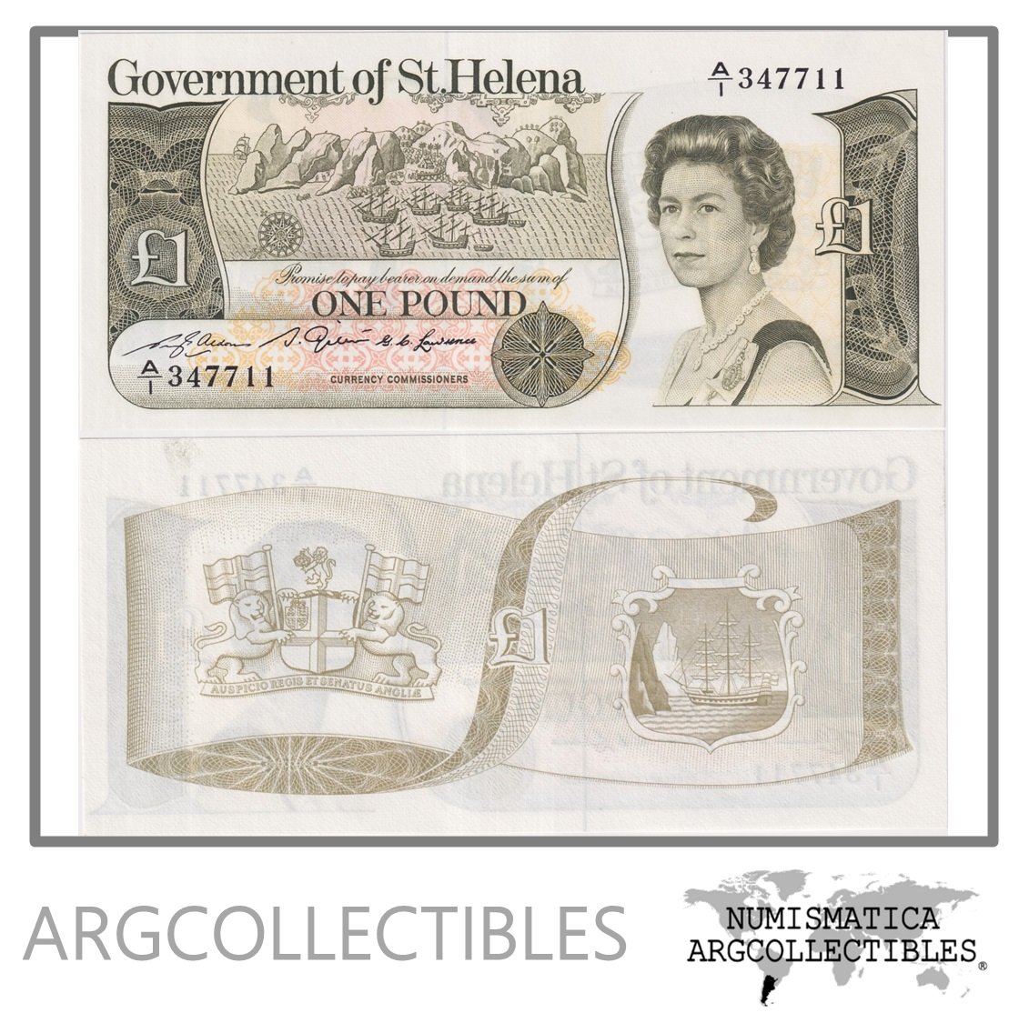 Santa Helena Billete 1 Pound 1981 P-9 UNC