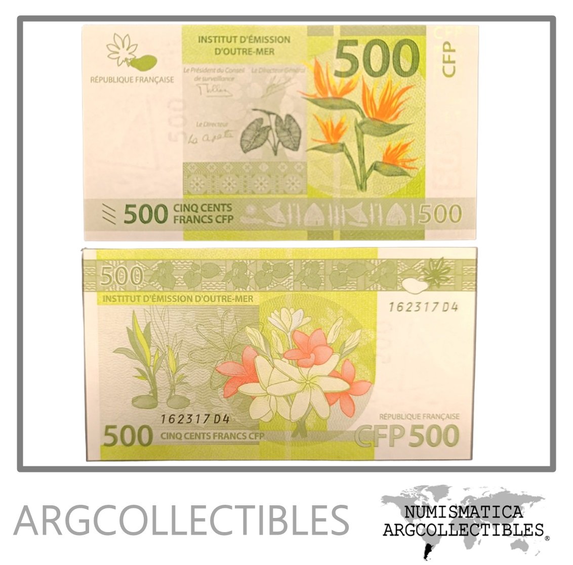 Territorios Franceses del Pacifico Billete 500 Francos 2014 P-5 UNC
