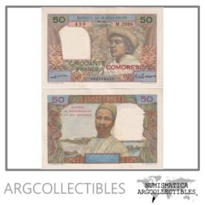 Comores Billete 50 Francos 1960 P-b(2) XF
