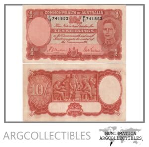 Australia Billete 10 Shillings 1939 P-25a XF