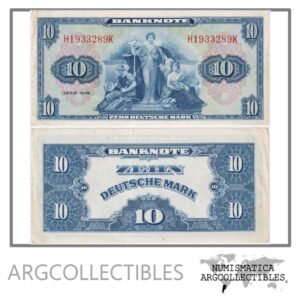 Alemania Billete 10 Marcos 1948 P-5a XF+