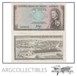 Malta Billete 1 Pound 1969 P-29 XF-