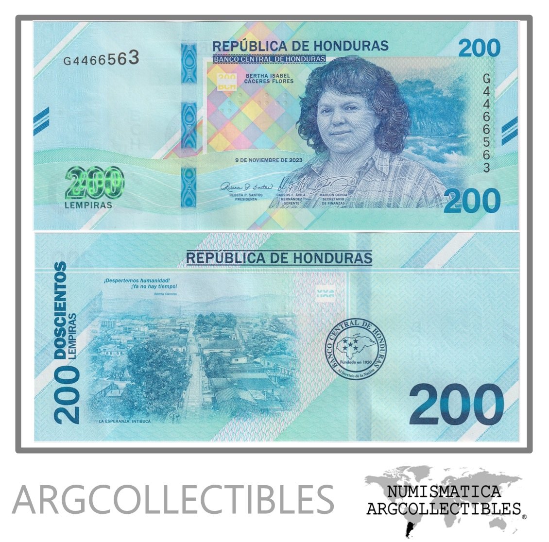 Honduras Billete 200 Lempiras 2023 P-114 UNC