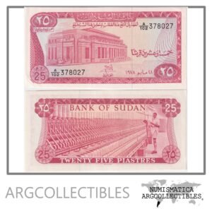 Sudan Billete 25 Piastres 1978 P-11b AU