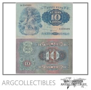 Estonia Billete 10 Krooni 1937 P-67 VF