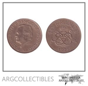 Monaco Moneda 10 Francos 1975 Laton KM-154 XF