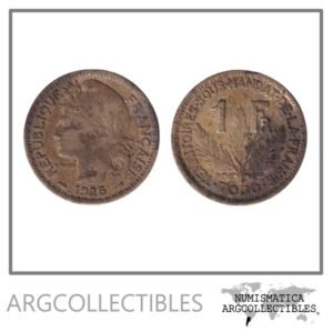 Togo Moneda 1 Franco 1925 Bronce KM-2 F+
