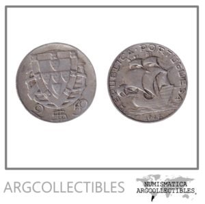 Portugal Moneda 2,5 Escudos 1944 Barco Plata 650 KM-580 VF+