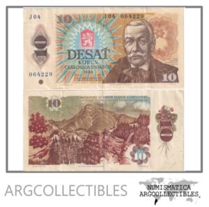 Checoslovaquia Billete 10 Korun 1986 P-94 VF+