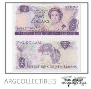Nueva Zelanda Billete 2 Dolares 1981 P-170a UNC