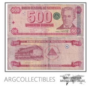 Nicaragua Billete 500 Cordobas 2002 P-195 VF