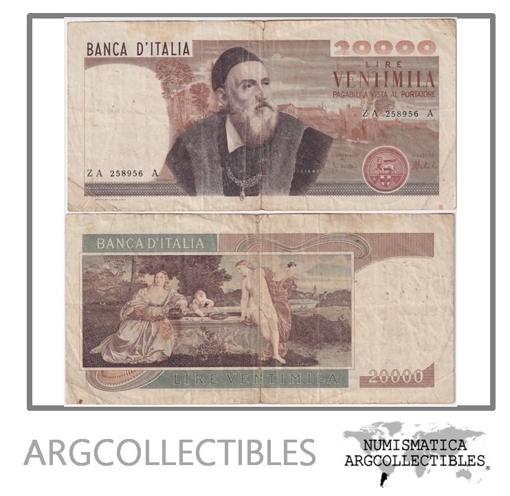 Italia Billete 20.000 Liras 1975 P-104 F+
