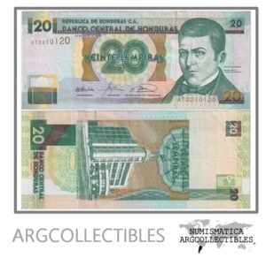 Honduras Billete 20 Lempiras 2003 P-87b XF (Capicua/Radar)
