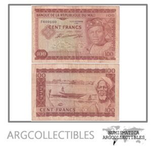 Mali Billete 100 Francos 1960 P-7 F+