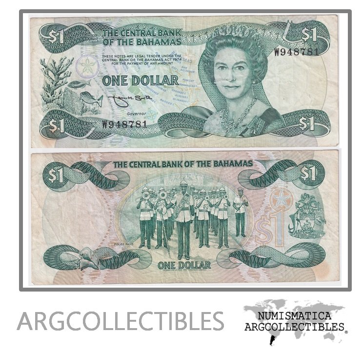 Bahamas Billete 1 Dolar 1984 P-43b VF