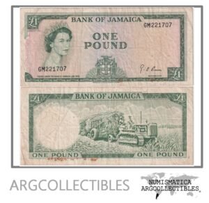Jamaica Billete 1 Pound 1964 P-51Ce VF-