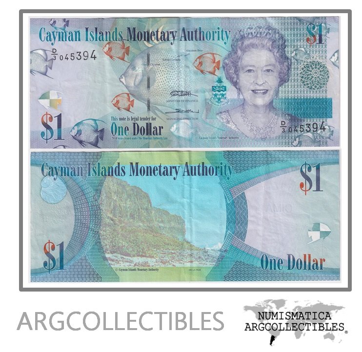 Islas Caiman Billete 1 Dolar 2010 P-38c XF