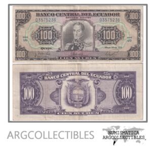 Ecuador Billete 100 Sucres 1971 P-118a VF+