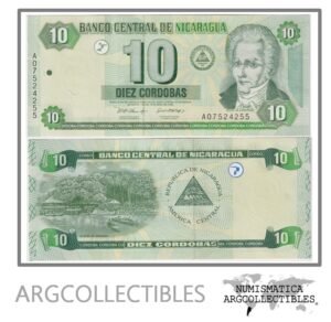 Nicaragua Billete 10 Cordobas 2002 P-191 UNC
