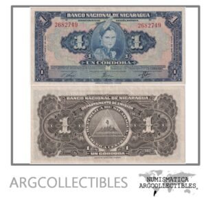Nicaragua Billete 1 Cordoba 1941 P-90a VF