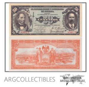 Mexico Billete 50 Centavos 1915 P-S-1042 UNC (Sinaloa)