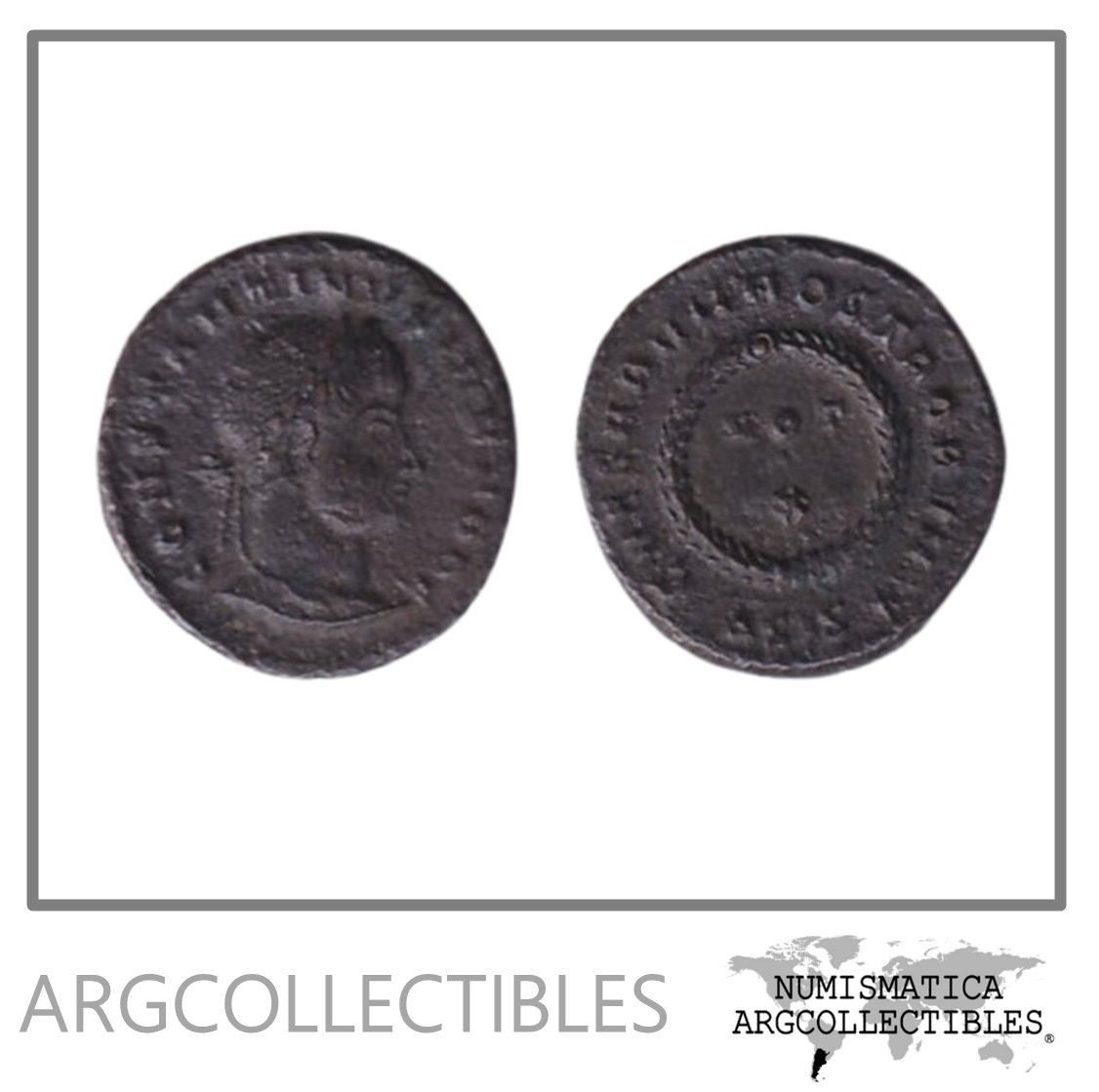 Imperio Romano Moneda VE Centenional 316 Constantino II, MRBI#8439.f