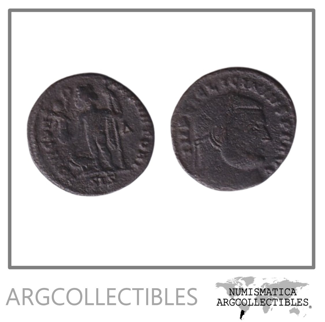 Imperio Romano Moneda VE Follis 308 Licinio I, MRBI#8010.a