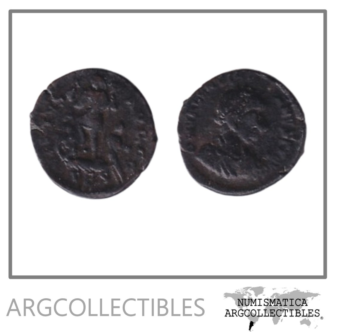 Imperio Romano Moneda AE Centenional 375 Valentiniano II, MRBI#-; RIC#61a; Sear#20338