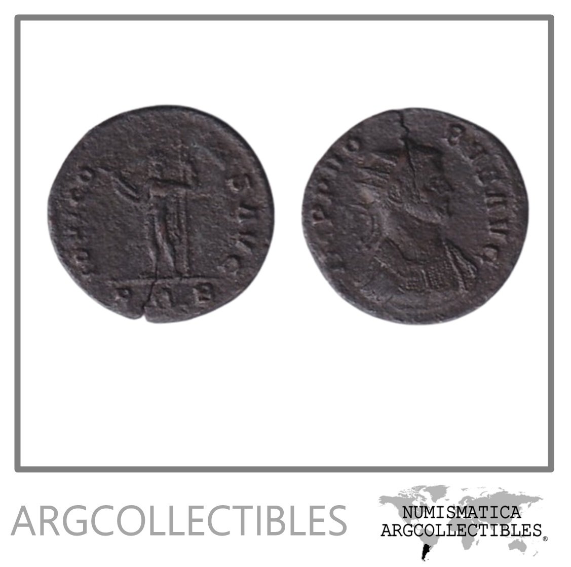Imperio Romano Moneda VE Antoniniano 276 Probo, Augusto RIC V#172var.