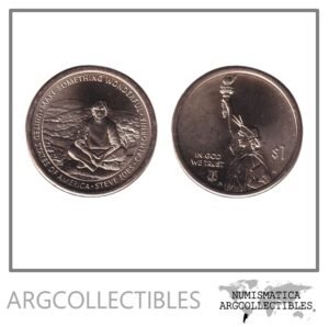 USA Moneda 1 Dolar 2026 D Laton Innovacion California Steve Jobs UNC