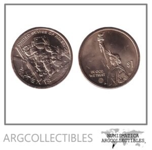 USA Moneda 1 Dolar 2025 P Laton Innovacion Texas Centro Espacial Johnson UNC